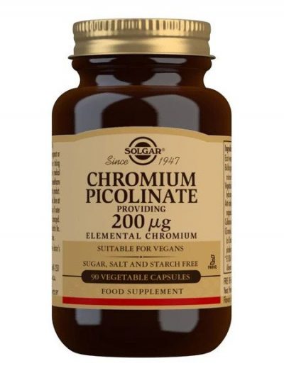 Chromium Picolinate 200 mcg Vegetable Capsules - Pack of 90