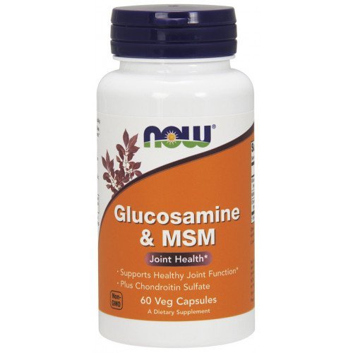 NOW Foods Glucosamine and MSM with chondroitin sulfate joint support supplement 60 vcaps