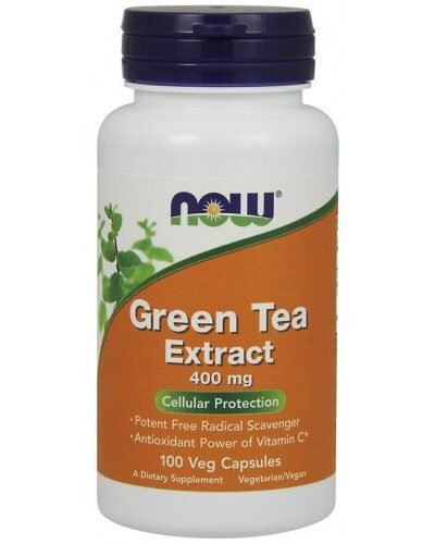 Green Tea Extract 400mg antioxidant supplement 100 vcaps bottle
