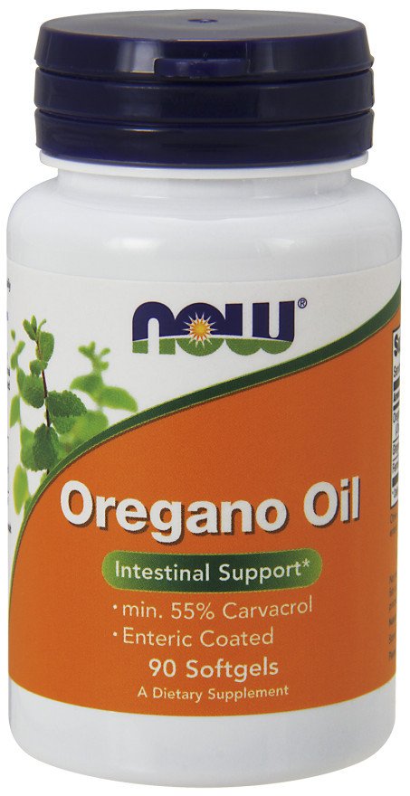 NOW Foods Oregano Oil Enteric 90 softgels standardized to 55 percent carvacrol