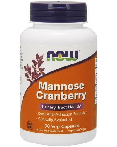 Mannose Cranberry 90 vcaps dual action urinary tract support supplement