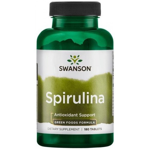 Swanson Spirulina 500 mg 180 tablets natural protein and antioxidant support