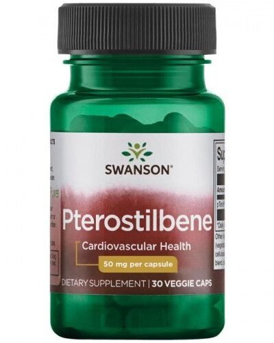 Swanson Pterostilbene antioxidant supplement 50 mg capsules