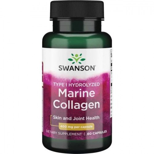 Swanson marine collagen type I capsules for skin and joint support