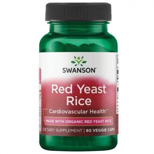 Swanson Red Yeast Rice 600 mg capsules for lipid and cardiovascular support