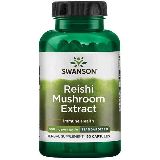 Swanson Reishi Mushroom Extract 500 mg 90 capsules immune and wellness support