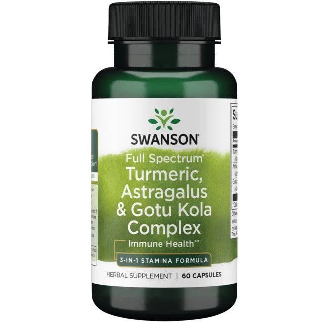 Swanson Turmeric Astragalus Gotu Kola Complex herbal wellness supplement