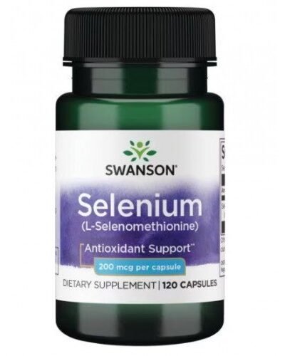 Swanson Selenium capsules for antioxidant, thyroid and immune support