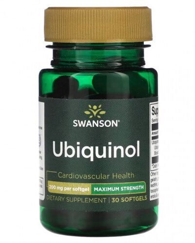 Swanson Ubiquinol 200 mg softgels for energy and heart health