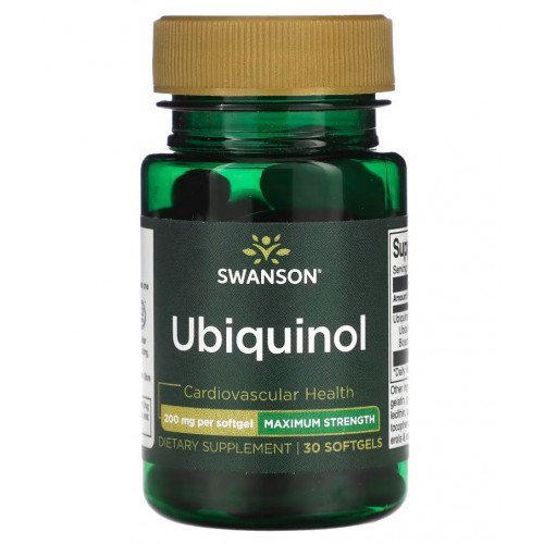 Swanson Ubiquinol 200 mg softgels for energy and heart health
